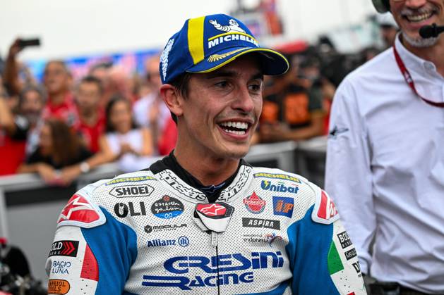 - MotoGP - GP15 - Gran Premio Red Bull di San Marino e della Riviera di Rimini - Race Francesco Bagnaia Italian Ducati Lenovo Team Ducati celebrates the first place of the Gran Premio Red Bull di San Marino e della Riviera di Rimini Race during GP15 - Gran Premio Red Bull di San Marino e della Riviera di Rimini - Race, MotoGP World Championship, WM, Weltmeisterschaft in Misano Adriatico, Italy, September 08 2024 Misano Adriatico Italy Copyright: xIPAxSport ABACAx
