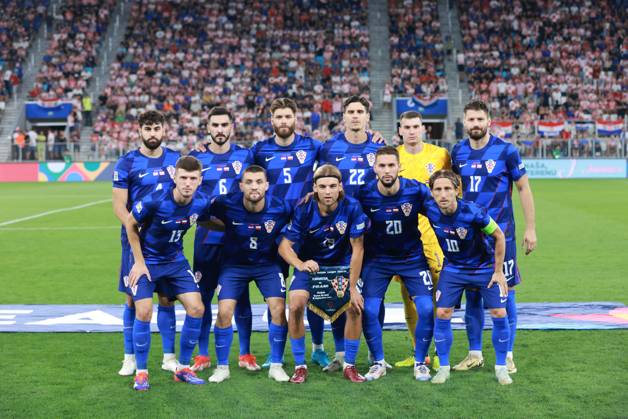 Croatia v Poland - UEFA Nations League 2024 25 League A Group A1 OSIJEK, CROATIA - SEPTEMBER 8: Croatian National Football Team pose for a photo ahead of the UEFA Nations League 2024 25 League A Group A1 match between Croatia and Poland at on September 8, 2024 in Osijek, Croatia. DavorxJavorovicj Pixsell