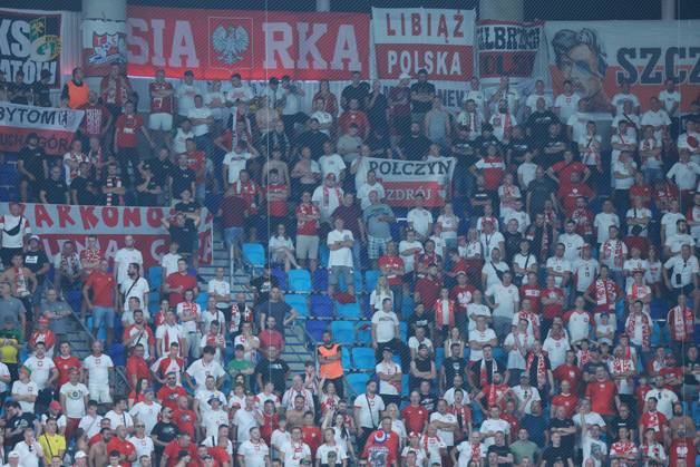 Croatia v Poland - UEFA Nations League 2024 25 League A Group A1 OSIJEK, CROATIA - SEPTEMBER 8: Football fans of Poland during the UEFA Nations League 2024 25 League A Group A1 match between Croatia and Poland at on September 8, 2024 in Osijek, Croatia. DavorxJavorovicj Pixsell