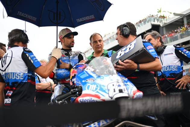 OLIVEIRA Miguel (prt), Trackhouse Racing, Aprilia RS-GP 2024, portrait, starting grid, grille de départ during the 2024 MotoGP Gran Premio Red Bull di San Marino e della Riviera di Rimini, 2024 MotoGP Misano Grand Prix, on Misano World Circuit Marco Simoncelli, from September 6 to September 8, 2024 in San Marin - MOTO - MOTO GP - MISANO GRAND PRIX 2024 DPPI Panoramic RCZ_9746