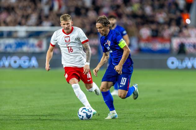 Croatia v Poland - UEFA Nations League 2024 25 League A Group A1 OSIJEK, CROATIA - SEPTEMBER 8: Player of Croatia Luka Modric in action during the UEFA Nations League 2024 25 League A Group A1 match between Croatia and Poland at on September 8, 2024 in Osijek, Croatia. BornaxJaksic Pixsell
