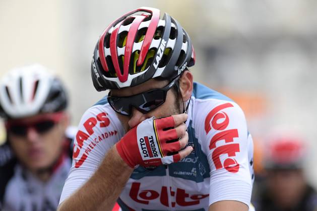 Paris - Nice 2017 - stage 8 NICE, FRANCE - MARCH 12 : DE GENDT Thomas (BEL) Rider of Team Lotto - Soudal pictured during stage 08 of the 75th edition of the Paris - Nice cycling race, a stage of 115,5 km with start and finish in Nice on March 12, 2017 in Nice, France, 12 03 2017 Nice France Copyright: xNicoxVereeckenx 10632311-061