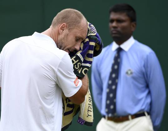 The Championships Wimbledon 2017 - Day Two LONDON, UNITED KINGDOM - JULY 04 : Steve Darcis of Belgium pictured during his first match at the championships Wimbledon 2017 vs Richardas Berankis (LTU) (USA) July 04, 2017 in London, United Kingdom , 4 07 2017 London United Kingdom  Copyright: xPhilippexCrochetx 10652229-038