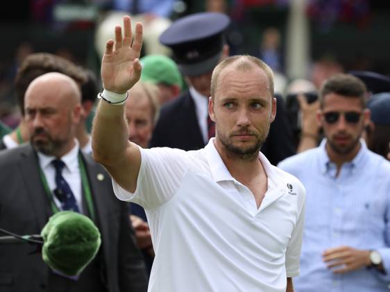 The Championships Wimbledon 2017 - Day Two LONDON, UNITED KINGDOM - JULY 04 : Steve Darcis of Belgium pictured during his first winning match at the championships Wimbledon 2017 vs Richardas Berankis (LTU) (USA) July 04, 2017 in London, United Kingdom , 4 07 2017 London United Kingdom  Copyright: xPhilippexCrochetx 10652229-106