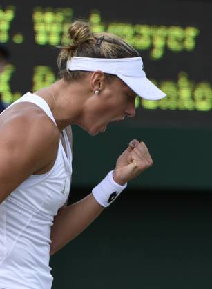 The Championships Wimbledon 2017 - Day Two LONDON, UNITED KINGDOM - JULY 04 : Yanina Wickmayer of Belgium pictured during her first winning match at the championships Wimbledon 2017 vs Kateryna Bondarenko (UKR) on July 04, 2017 in London, United Kingdom , 4 07 2017 London United Kingdom  Copyright: xPhilippexCrochetx 10652229-138