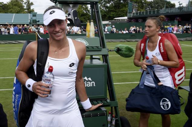 The Championships Wimbledon 2017 - Day Two LONDON, UNITED KINGDOM - JULY 04 : Yanina Wickmayer of Belgium pictured during her first winning match at the championships Wimbledon 2017 vs Kateryna Bondarenko (UKR) on July 04, 2017 in London, United Kingdom , 4 07 2017 London United Kingdom  Copyright: xPhilippexCrochetx 10652229-167