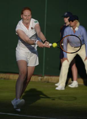The Championships Wimbledon 2017 - Day Two LONDON, UNITED KINGDOM - JULY 04 : Alison Van Uytvanck of Belgium pictured during her first match at the championships Wimbledon 2017 vs Ekaterina Makanrova (RUS) on July 04, 2017 in London, United Kingdom , 4 07 2017 London United Kingdom  Copyright: xPhilippexCrochetx 10652229-191