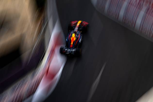 BAKU, AZERBAIJAN: Sergio Perez, racing for the Red Bull Racing team during the 2024 Formula 1 Azerbaijan Grand Prix at the Baku City Circuit in Baku, Azerbaijan