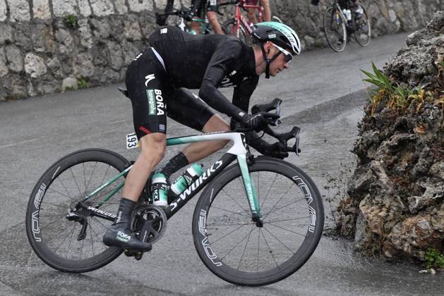 Paris-Nice 2018 stage 8 NICE, FRANCE - MARCH 11 : GROSSSCHARTNER Felix (AUT) of Bora - Hansgrohe in action during stage 8 of the 2018 Paris - Nice cycling race with start and finish in Nice (110 km) on March 11, 2018 in Nice, France, 11 03 2018 Nice France  Copyright: xPeterxDexVoechtx 10700095-053