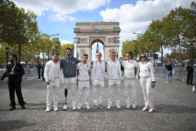Paris 2024, parade for the French participants in the Summer Olympics