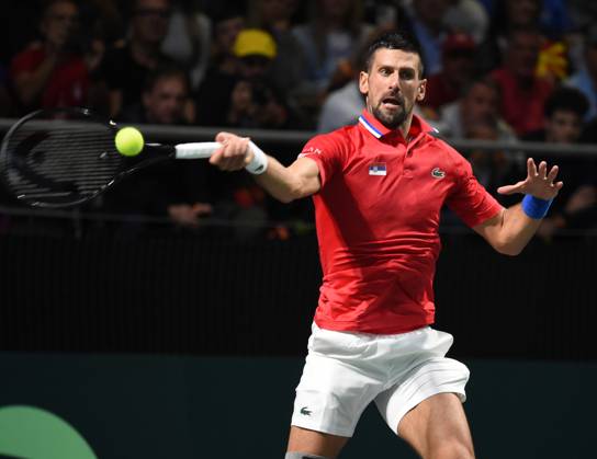 DAVIS CUP DAVIS CUP SERBIA vs GREECE NOVAK DJOKOVIC Beograd, 14.09.2024. foto: Nebojsa Parausic Tenis, Srbija, Grcka Belgrade Hala Aleksandar Nikolic Serbia Copyright: xNebojsaxParausicx xMNxPressx