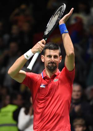 DAVIS CUP DAVIS CUP SERBIA vs GREECE NOVAK DJOKOVIC Beograd, 14.09.2024. foto: Nebojsa Parausic Tenis, Srbija, Grcka Belgrade Hala Aleksandar Nikolic Serbia Copyright: xNebojsaxParausicx xMNxPressx