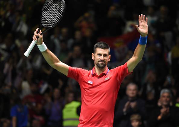 DAVIS CUP DAVIS CUP SERBIA vs GREECE NOVAK DJOKOVIC Beograd, 14.09.2024. foto: Nebojsa Parausic Tenis, Srbija, Grcka Belgrade Hala Aleksandar Nikolic Serbia Copyright: xNebojsaxParausicx xMNxPressx