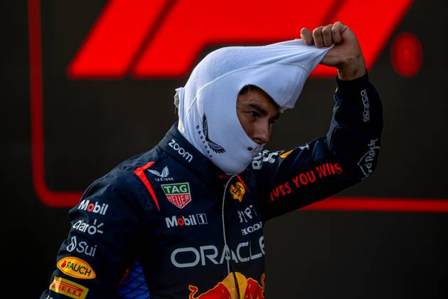 BAKU, AZERBAIJAN: Sergio Perez, racing for the Red Bull Racing team during the 2024 Formula 1 Azerbaijan Grand Prix at the Baku City Circuit in Baku, Azerbaijan
