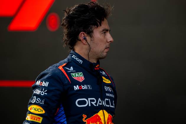 BAKU, AZERBAIJAN: Sergio Perez, racing for the Red Bull Racing team during the 2024 Formula 1 Azerbaijan Grand Prix at the Baku City Circuit in Baku, Azerbaijan