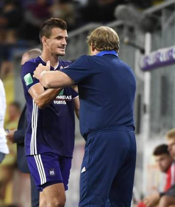 RSC Anderlecht v Mouscron - Jupiler Pro League ANDERLECHT, BELGIUM - AUGUST 17Hein Vanhaezebrouck head coach of RSC Anderlecht pictured during the Jupiler Pro League match between RSC Anderlecht and Royal Excel Mouscron on August 17, 2018 in Anderlecht, Belgium, 17 08 2018 Anderlecht Belgium  Copyright: xPhilippexCrochetx 10732610-089