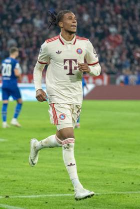 Goal for 3 0 by Michael Olise FC Bayern Muenchen, 17 , GER, FC Bayern Muenchen vs GNK Dinamo Zagreb, Football, Champions League, Matchday 1, Season 2024 2025, 17 09 2024, Eibner Pressefoto Sascha Walther GER, FC Bayern Muenchen vs GNK Dinamo Zagreb, Football, Champions League, Matchday 1, Season 2024 2025, 17 09 2024 Muenchen Copyright: xEibner-Pressefotox EP_EER