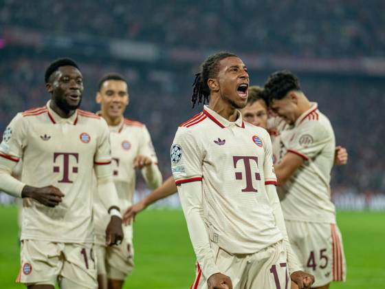 Goal for 3 0 by Michael Olise FC Bayern Muenchen, 17 , GER, FC Bayern Muenchen vs GNK Dinamo Zagreb, Football, Champions League, Matchday 1, Season 2024 2025, 17 09 2024, Eibner Pressefoto Sascha Walther GER, FC Bayern Muenchen vs GNK Dinamo Zagreb, Football, Champions League, Matchday 1, Season 2024 2025, 17 09 2024 Muenchen Copyright: xEibner-Pressefotox EP_EER