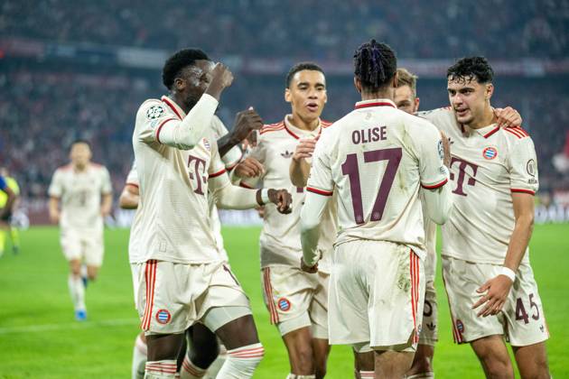 Goal for 3 0 by Michael Olise FC Bayern Muenchen, 17 , GER, FC Bayern Muenchen vs GNK Dinamo Zagreb, Football, Champions League, Matchday 1, Season 2024 2025, 17 09 2024, Eibner Pressefoto Sascha Walther GER, FC Bayern Muenchen vs GNK Dinamo Zagreb, Football, Champions League, Matchday 1, Season 2024 2025, 17 09 2024 Muenchen Copyright: xEibner-Pressefotox EP_EER