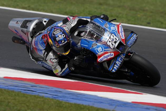 MotoGP Of Emilia Romagna - Free Practice Miguel Oliveira of Portugal and Trackhouse Racing rides on track during free practice of the MotoGP of Emilia Romagna at Misano World Circuit in Misano Adriatico, Italy, on September 20, 2024. Misano Adriatico Italy Copyright: xDaniloxDixGiovannix originalFilename:digiovanni-motogpof240920_npsiR