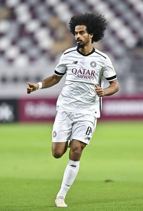 AL-SADD SC VS AL DUHAIL SC-OOREDOO STARS LEAGUE QATAR Akram Hassan Afif of Al Sadd SC in action during the Ooredoo Qatar Stars League 24 25 match between Al-Sadd SC and Al Duhail SC at Jassim bin Hamad Stadium in Doha, Qatar, on September 21, 2024. DOHA Qatar Copyright: xNOUSHADx