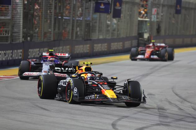 22 09 2024, Marina Bay Street Circuit, Singapore, FORMULA 1 SINGAPORE AIRLINES SINGAPORE GRAND PRIX 2024,in the picture Sergio Perez MEX , Oracle Red Bull Racing Defodi 506 20240922 hbr 0054 Defodi-506