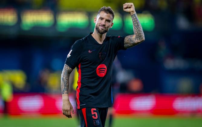 Soccer La Liga 6 Matchday FC Villarreal FC Barcelona on 22 09 2024 at Estadio de la Ceramica in Villareal Inigo Martinez Barcelona xPGSx