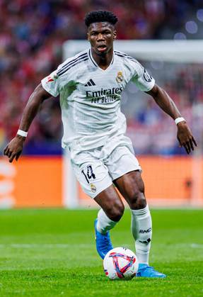 Soccer La Liga matchday 8 Atletico Madrid Real Madrid on 29 09 2024 at the Wanda Metropolitano in Madrid Aurelien Tchouameni Real xPGSx