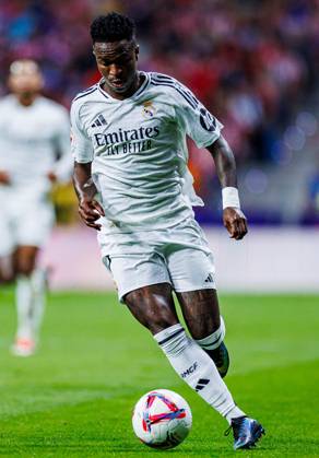 Soccer La Liga matchday 8 Atletico Madrid Real Madrid on 29 09 2024 at the Wanda Metropolitano in Madrid Vinicius Junior Real xPGSx