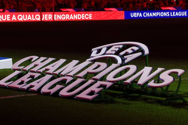 Portugal, Lisbon 2 October 2024 Uefa Champions League phase 2024 25 Matchday 2, S L Benfica Atletico de Madrid v l , symbolic photo, symbolic image logo Uefa Champions League Copyright: JoaquimxFerreira