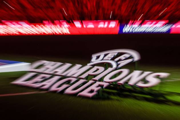 Portugal, Lisbon 2 October 2024 Uefa Champions League phase 2024 25 Matchday 2, S L Benfica Atletico de Madrid v l , symbolic photo, symbolic image logo Uefa Champions League Copyright: JoaquimxFerreira