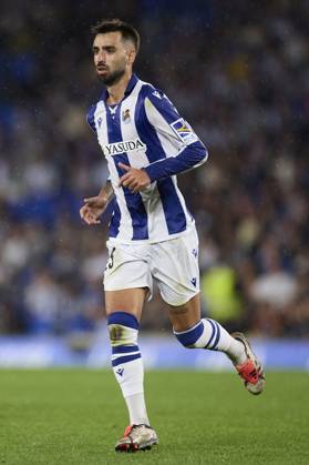 LaLiga EA Sports - Real Sociedad v Atletico de Madrid Brais Mendez of Real Sociedad looks on during the LaLiga EA Sports match between Real Sociedad and Atletico de Madrid at Reale Arena on October 6, 2024, in San Sebastian, Spain. San Sebastian Reale Arena Basque Country Spain RL_RSOvATM_000145 Copyright: xRicardoxLarreinax