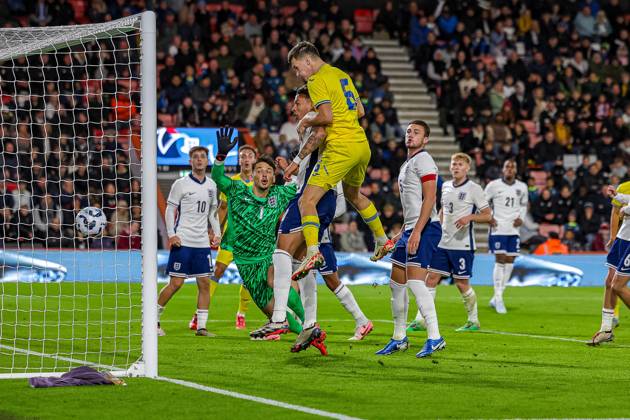 U21, U 21 England v Ukraine U21 UEFA EUROPEAN CHAMPIONSHIPS 11 10 2024. Group F Goal 0-1 Taras Mykhavko of Ukraine scores a goal during the U21 UEFA EUROPEAN CHAMPIONSHIPS match between U21 England and U21 Ukraine at the Vitality Stadium, Bournemouth, England on 11 October 2024. Editorial use only , Copyright: xNigelxKeenex PSI-20578-0044