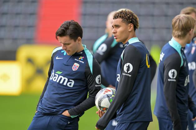 SOCCER - NL, AUT vs NOR LINZ,AUSTRIA,12.OCT.24 - SOCCER - UEFA Nations League, group stage, OEFB international match, Länderspiel, Nationalmannschaft Austria vs Norway, preview, training Team NOR. Image shows Antonio Eromonsele Nordby Nusa (NOR). GEPAxpictures xDanielaxMoser
