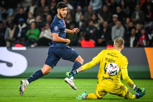 September 14, 2024, Paris, France, France: Marco ASENSIO of PSG during the Ligue 1 match between Paris Saint-Germain (PSG) and Stade Brestois (Brest) at Parc des Princes Stadium on September 14, 2024 in Paris, France. Paris France - ZUMAm308 20240914_zsp_m308_094 Copyright: xMatthieuxMirvillex