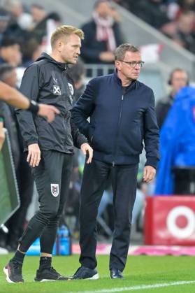 SOCCER - NL, AUT vs NOR LINZ,AUSTRIA,13.OCT.24 - SOCCER - UEFA Nations League, group stage, OEFB international match, Länderspiel, Nationalmannschaft Austria vs Norway. Image shows head coach Ralf Rangnick (AUT). GEPAxpictures xDanielaxMoser