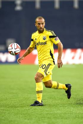 MLS, Fussball Herren, USA 2014: Crew vs Revolution JUL 26 July 26, 2014 - Foxborough, Massachusetts, USA - July 26, 2014 - Foxborough, Massachusetts, U.S. - Columbus Crew forward Federico Higuain (10) in game action during the MLS game between the Columbus Crew and the New England Revolution held at Gillette Stadium in Foxborough Massachusetts. Eric Canha CSM Foxborough Massachusetts USA EDITORIAL USE ONLY Copyright: xx ZUMA-20140726_zaf_c04_209.jpg EricxCanhax csmphoto931107