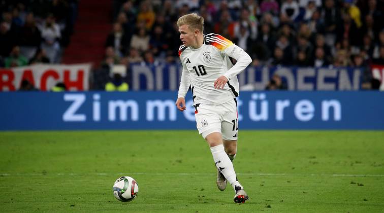 BAU 14 10 2024 Munich International soccer match Germany vs. Netherlands, Jonathan Burkardt GER