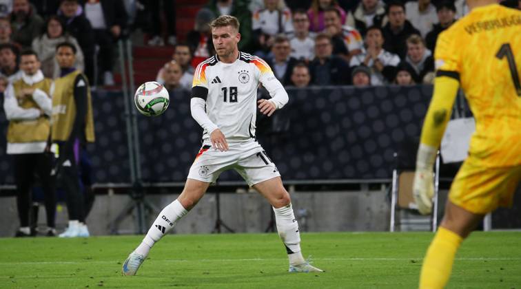 BAU 14 10 2024 Munich International soccer match Germany vs. Netherlands, Maximilian Mittelstädt GER