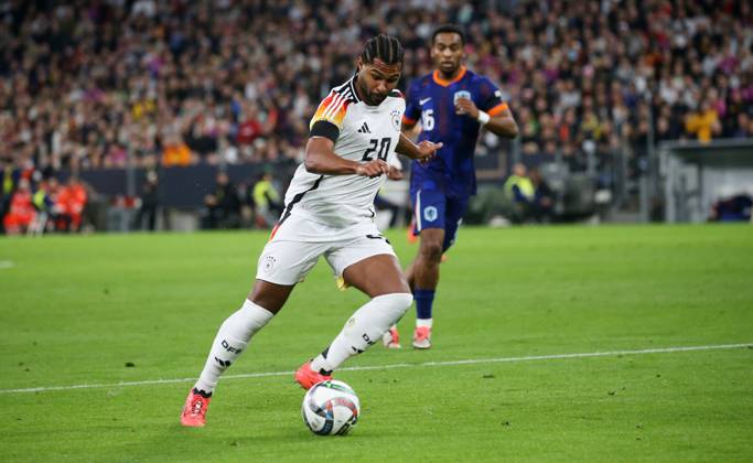 BAU 14 10 2024 Munich International soccer match Germany vs. Netherlands, Serge Gnabry GER