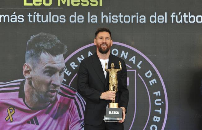 Fußball, Lionel Messi bekommt MARCA America Award in Fort Lauderdale