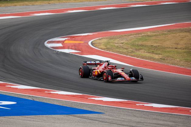 AUSTIN, TX - OCTOBER 18: Charles Leclerc (16) of Morocco and team Scuderia Ferrari drives during FP1 of the Formula 1 Pirelli United States Grand Prix on October 18, 2024 at the Circuit of The Americas in Austin, TX. (Photo by Bob Kupbens Icon Sportswire) AUTO: OCT 18 F1 Pirelli United States Grand Prix EDITORIAL USE ONLY Icon2410182731