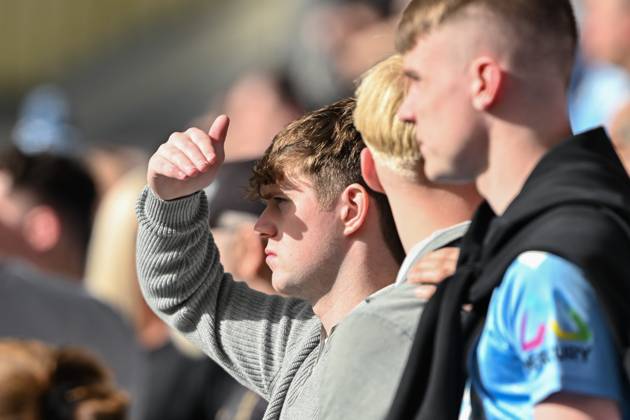 Sky Bet Championship Preston North End v Coventry City Coventry City fans watch on during the Sky Bet Championship match Preston North End vs Coventry City at Deepdale, Preston, United Kingdom, 19th October 2024 (Photo by Cody Froggatt News Images) Preston Deepdale Lancashire United Kingdom Copyright: xCodyxFroggatt NewsxImagesx