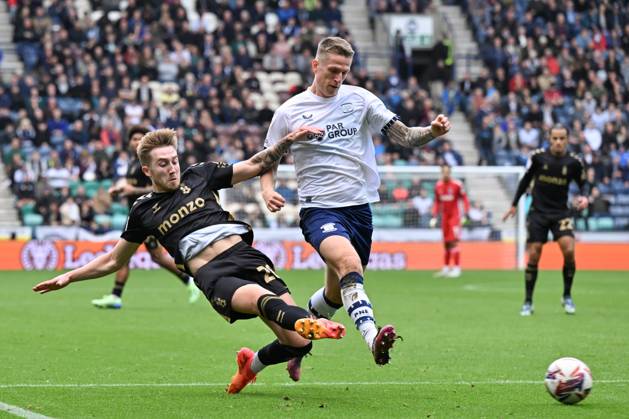 Sky Bet Championship Preston North End v Coventry City Josh Eccles of Coventry City crosses the ball into the box during the Sky Bet Championship match Preston North End vs Coventry City at Deepdale, Preston, United Kingdom, 19th October 2024 (Photo by Cody Froggatt News Images) Preston Deepdale Lancashire United Kingdom Copyright: xCodyxFroggatt NewsxImagesx