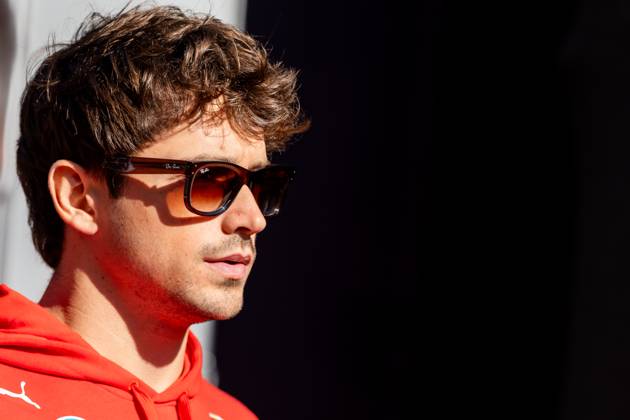AUSTIN, TX - OCTOBER 19: Charles Leclerc (16) of Morocco and team Scuderia Ferrari walks in the paddock before the Sprint Race at the Formula 1 Pirelli United States Grand Prix on October 19, 2024 at the Circuit of The Americas in Austin, TX. (Photo by Bob Kupbens Icon Sportswire) AUTO: OCT 19 F1 Pirelli United States Grand Prix EDITORIAL USE ONLY Icon2410190421