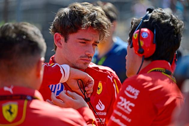 18 10 2024, xrarjax, Motorsport FIA Formula 1, Grand Prix of the USA 2024 emspor, v l Sprint Race Charles Leclerc Ferrari starting number 16 FIA REGULATIONS PROHIBIT ANY USE OF PHOTOGRAPHS as IMAGE SEQUENCES and or QUASI VIDEO Austin