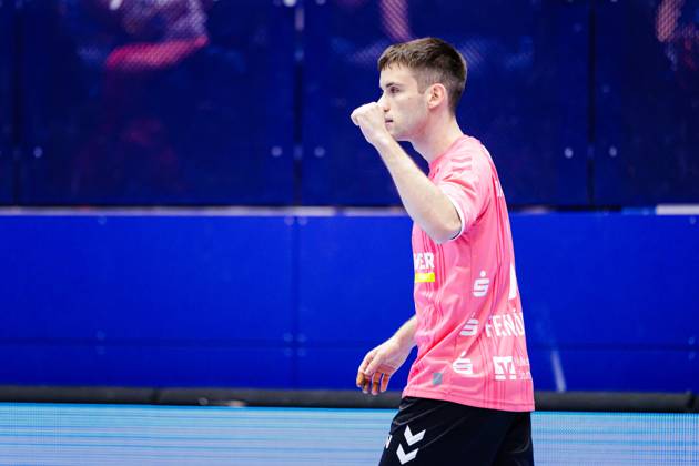 Daniel Fernandez TVB Stuttgart, 06 jubelt freut sich GER, TBV Lemgo Lippe vs TVB Stuttgart, Handball, 1 Bundesliga, 7 Matchday, Season 2024 2025, 20 10 2024 GER, TBV Lemgo Lippe vs TVB Stuttgart, Handball, 1 Bundesliga, 7 Matchday, Season 2024 2025, 20 10 2024 Lemgo Copyright: xEibner-Pressefoto JanxRollingerx EP_JSK