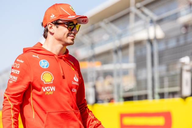 AUSTIN, TX - OCTOBER 20: Charles Leclerc (16) of Morocco and team Scuderia Ferrari during the drivers™ parade before the Formula 1 Pirelli United States Grand Prix on October 20, 2024 at the Circuit of The Americas in Austin, TX. (Photo by Bob Kupbens Icon Sportswire)(Photo by Bob Kupbens Icon Sportswire) AUTO: OCT 20 F1 Pirelli United States Grand Prix EDITORIAL USE ONLY Icon2410200891