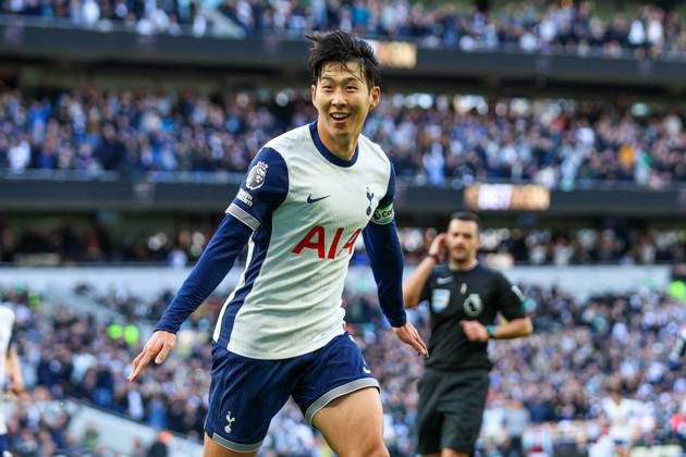 Tottenham Hotspur FC v West Ham United FC Heung-Min Son of Tottenham Hotspur scores a GOAL 4-1 and celebrates during the Tottenham Hotspur FC v West Ham United FC English Premier League match at the Tottenham Hotspur Stadium, London, England, United Kingdom on 19 October 2024 Editorial use only. All images are copyright Every Second Media Limited. No images may be reproduced without prior permission. All rights reserved. Premier League and Football League images are subject to licensing agreements with Football DataCo Limited. see https: www.football-dataco.com Copyright: xIMAGO EveryxSecondxMediax ESM-1174-0063