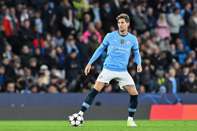 UEFA Champions League, League Stage Manchester City v Sparta Prague John Stones of Manchester City in action during the UEFA Champions League, League Stage Manchester City v Sparta Prague at Etihad Stadium, Manchester, United Kingdom, 23rd October 2024 (Photo by Cody Froggatt News Images) Manchester Etihad Stadium Manchester United, ManU Kingdom Copyright: xCodyxFroggatt NewsxImagesx